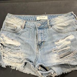 PacSun High rise short light blue denim